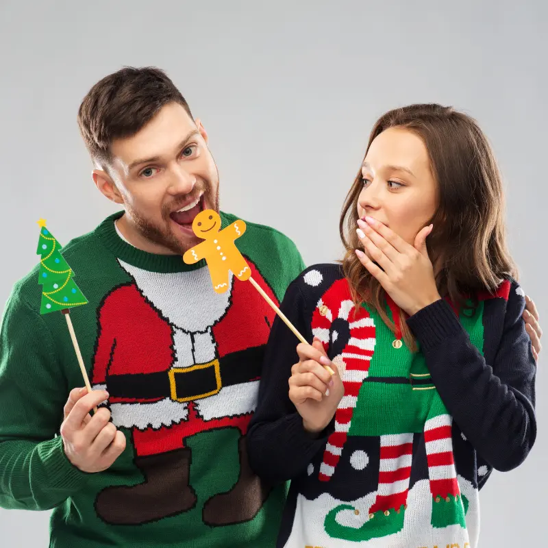 atrezzo navideño para fiestas fotomaton