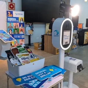 Servicio de fotomatón para Danone