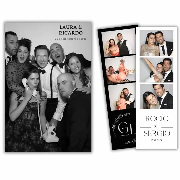 plantillas foto photomaton para bodas