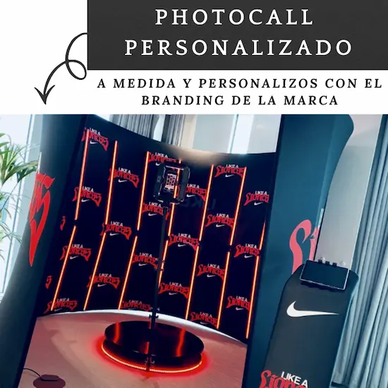 Photocall 360 para empresas en Madrid