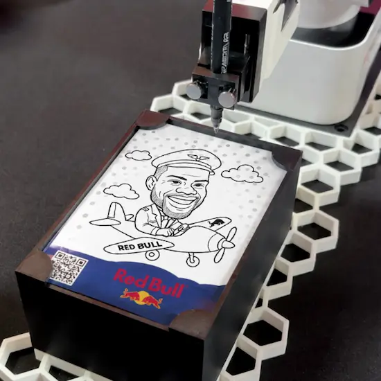 dibujo robotico para eventos madrid