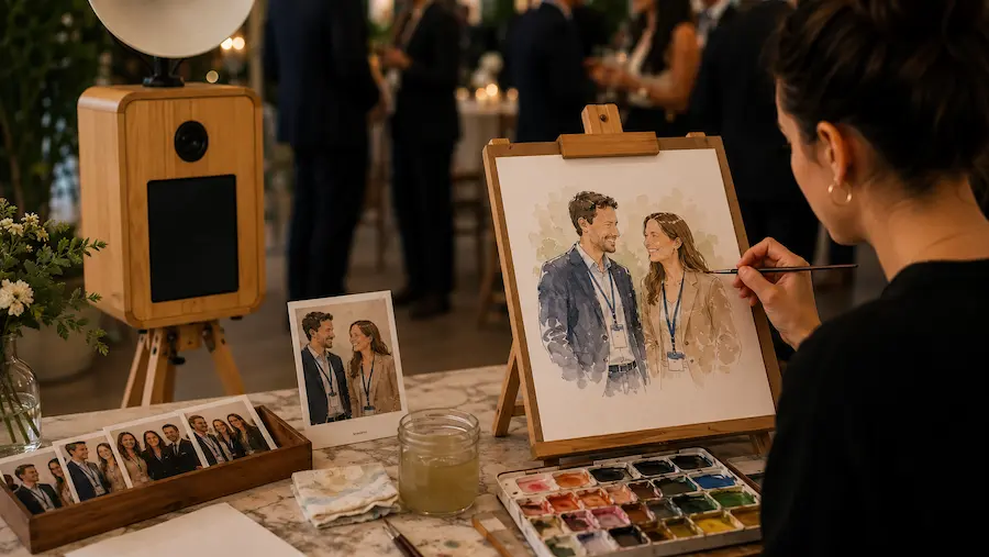 servicio dibujo con acuarelas