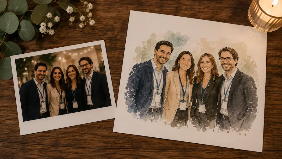 fotografia con acuarelas